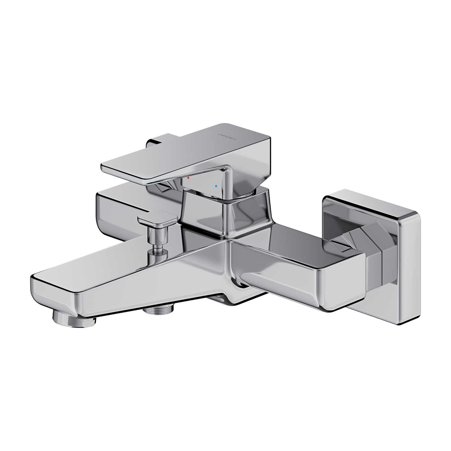 Omnires Parma bateria wannowo-prysznicowa ścienna chrom PM7430CR
