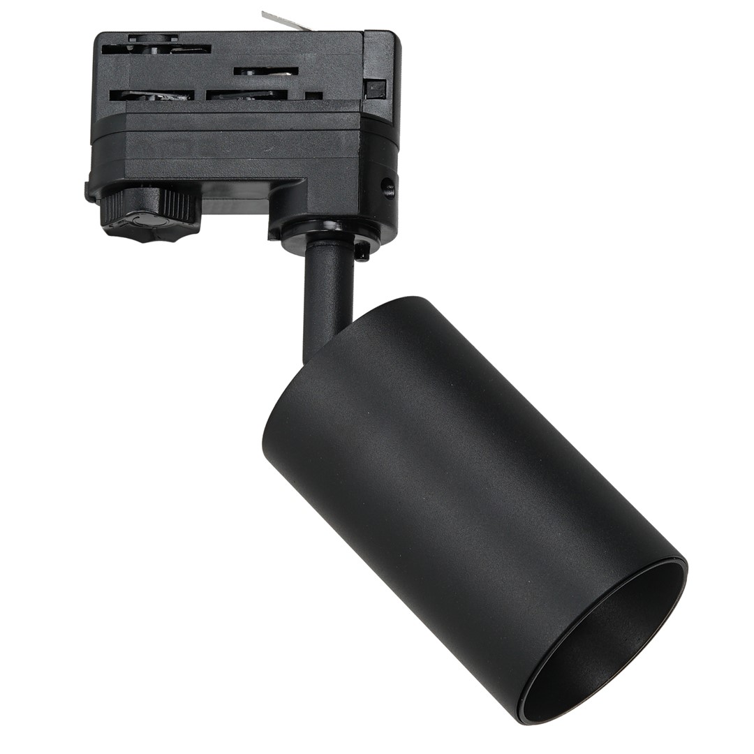 Milagro Pipe Track Spot Light Black 1xGU10 - 3 Circuit
