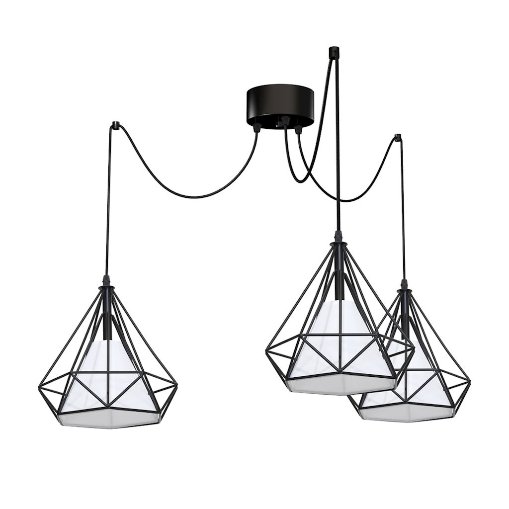 Milagro Lampa wisząca Triangolo 3xE27