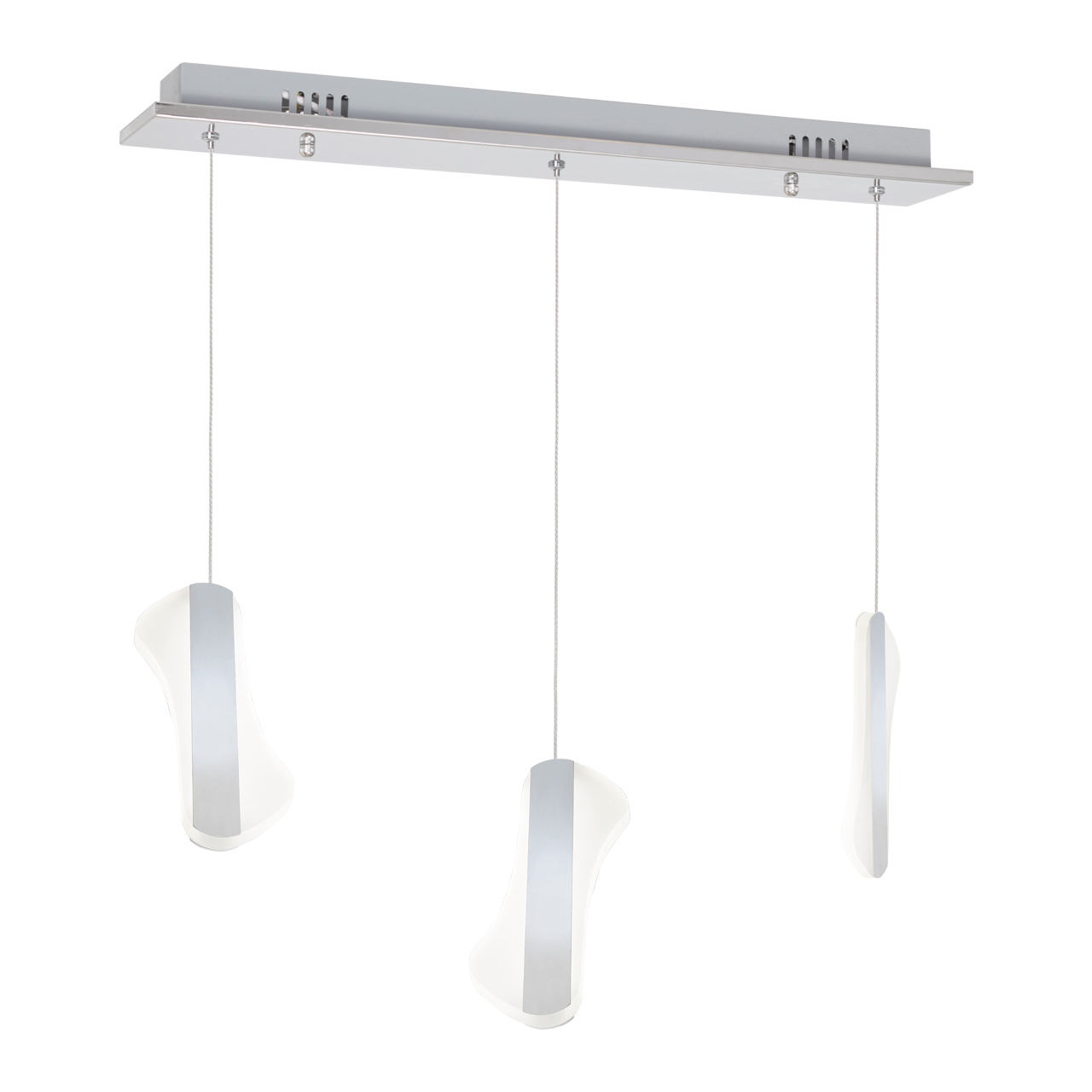 Milagro Lampa wisząca Sash 3x8W LED biała