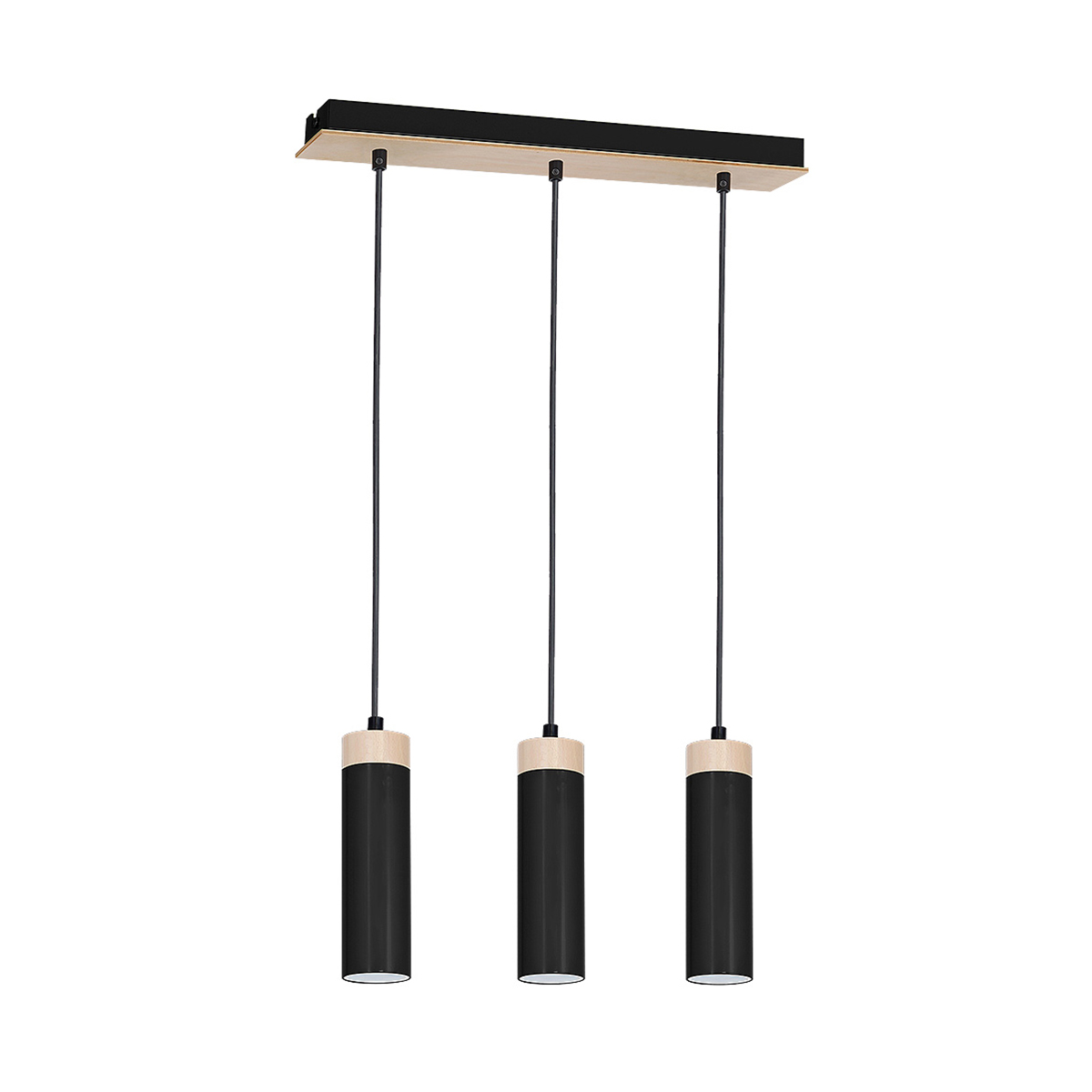 Milagro Lampa wisząca Pedro black 3xGU10