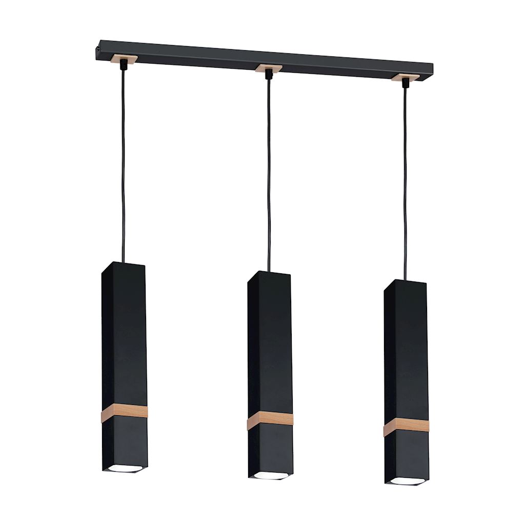 Milagro Lampa wisząca Vidar black 3xGU10