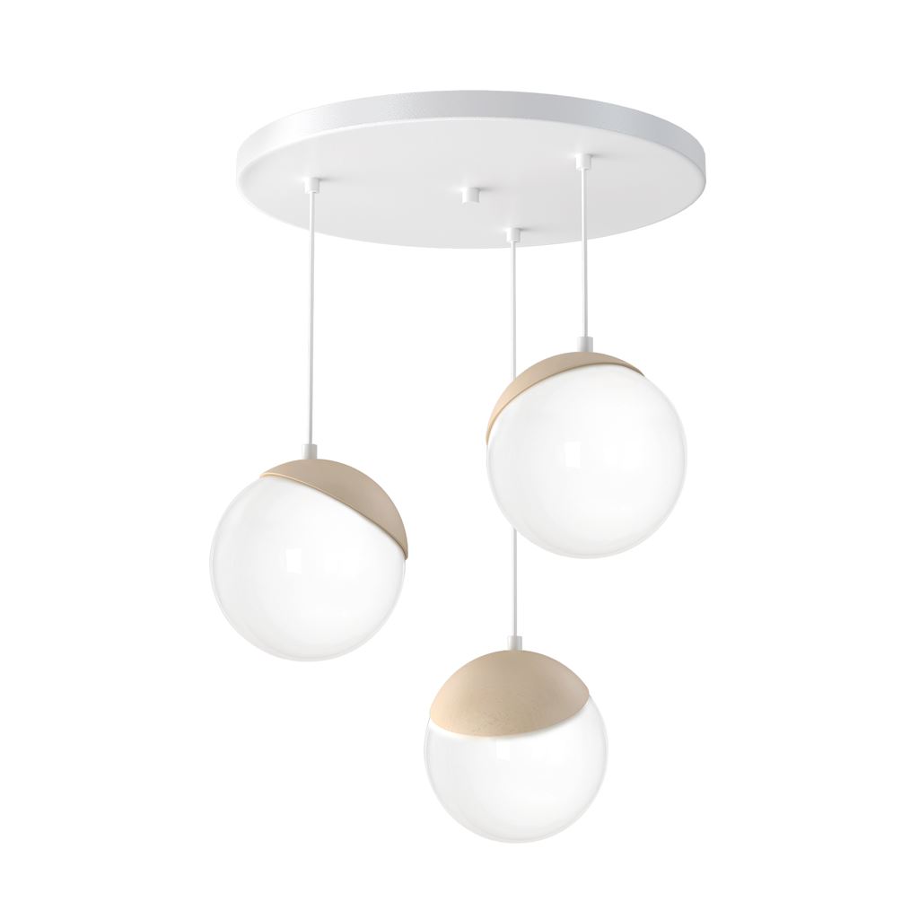 Milagro Lampa wisząca Sfera wood 3xE14