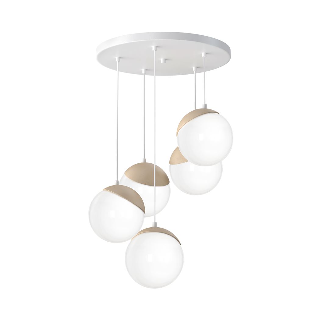 Milagro Lampa wisząca Sfera wood 5xE14