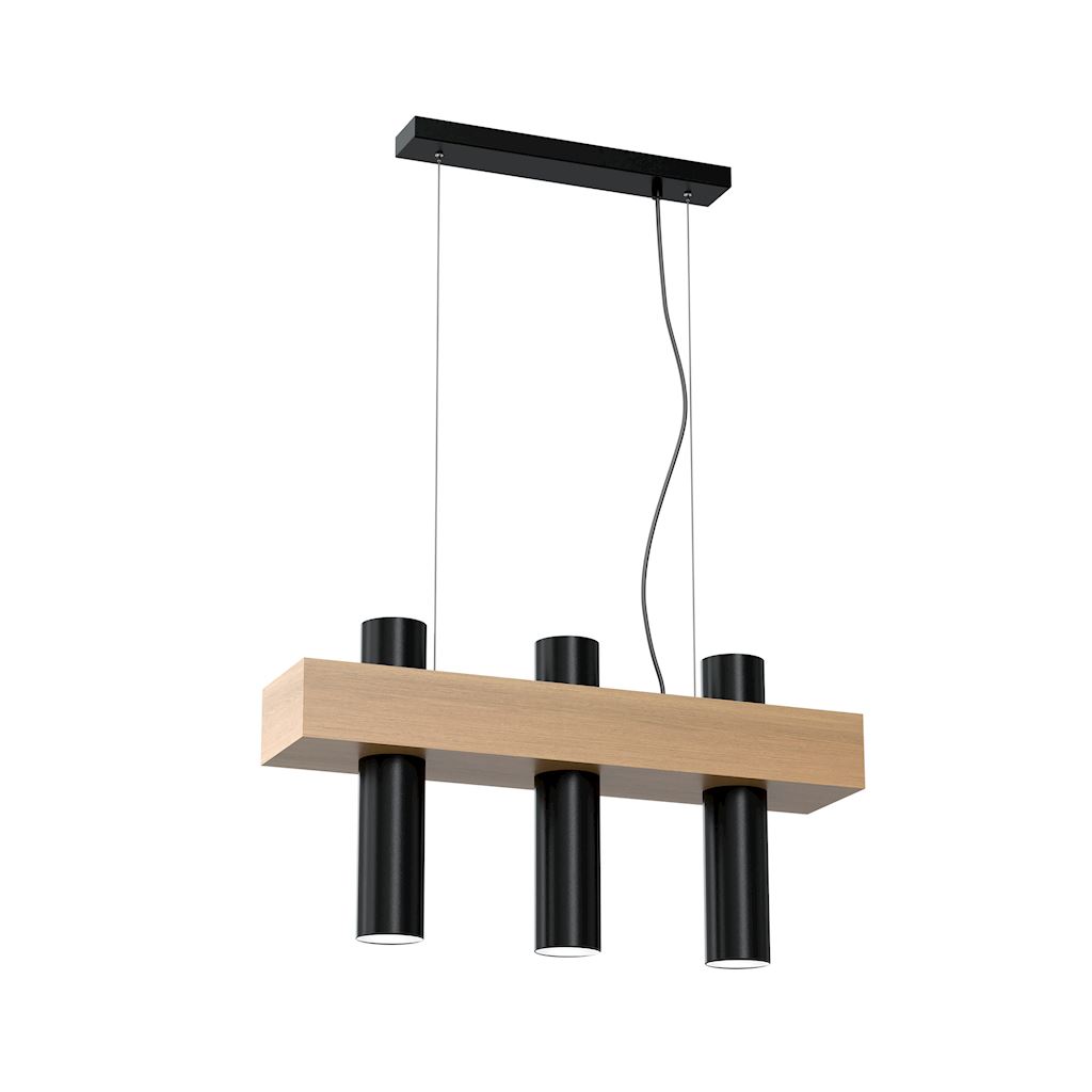 Milagro Lampa wisząca West black 3xGU10