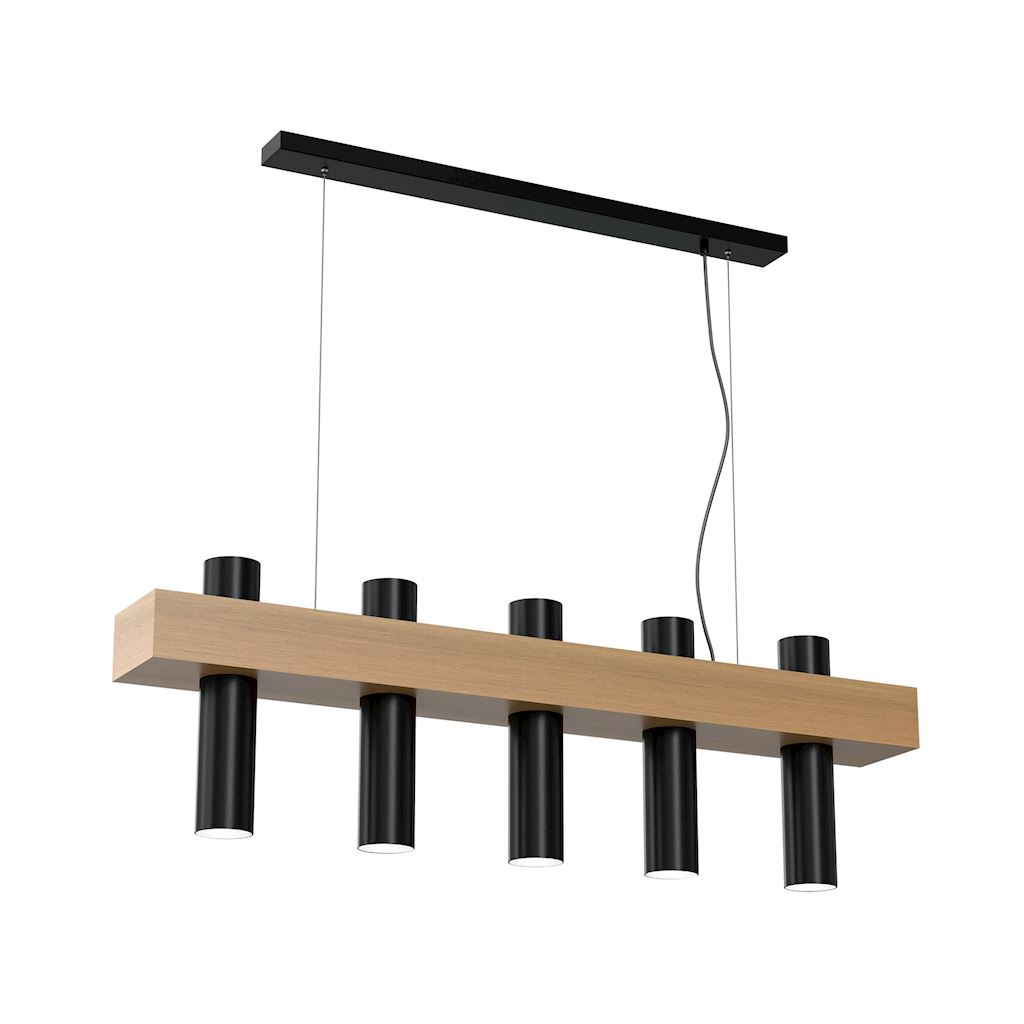 Milagro Lampa wisząca West black 5xGU10