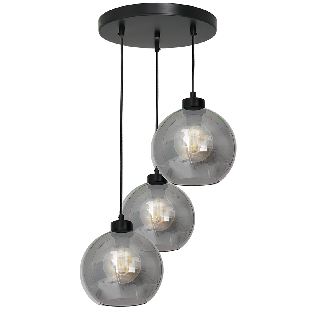 Milagro Lampa wisząca Sofia smoked 3xE27