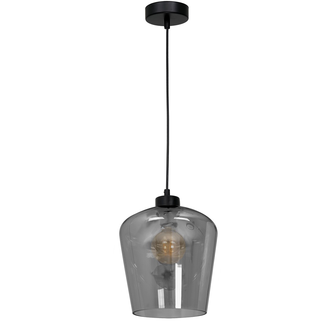 Milagro Lampa wisząca Santiago smoked 1xE27