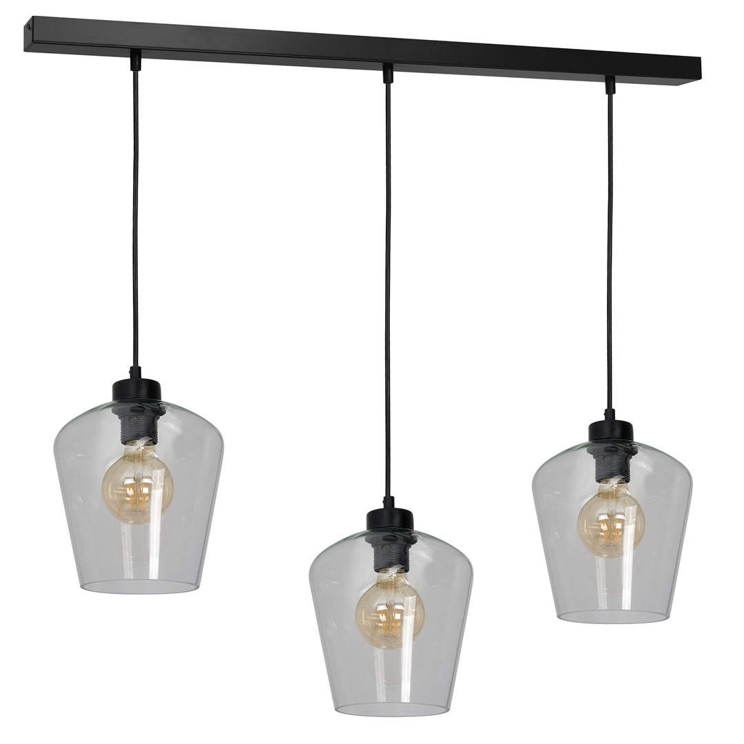 Milagro Lampa wisząca Santiago clear 3xE27
