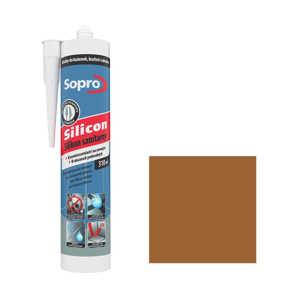 Sopro Silikon sanitarny 58 umbra 310 ml
