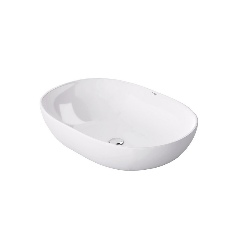 Doti umywalka nablatowa owalna 43x60 cm biała MSU-5105A