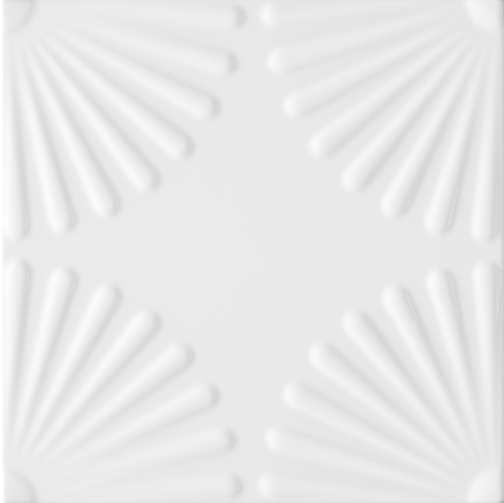7 Superclassica SCW Bloom Bianco 12,5x12,5 płytki dekoracyjne