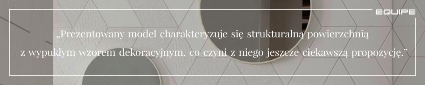 Baner płytki Equipe Rhombus White 14x24