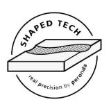 Wykończenie Shaped Tech logo