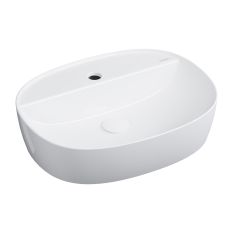 Atlanta umywalka nablatowa owalna 39x50 cm biały połysk ATLANTA505BP