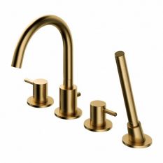 Y bateria nawannowa 4-otworowa złoto szczotkowane Y1232GLB