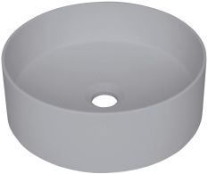 Silia umywalka nablatowa okrągła 36 cm szara CQS_SU4S