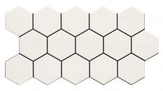 Hex Snow 26,5x51 płytki heksagonalne