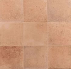 małe płytki kwadratowe w kolorze ceglanym wykończenie matowe