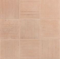 małe kwadratowe płytki strukturalne w kolorze ceglanym