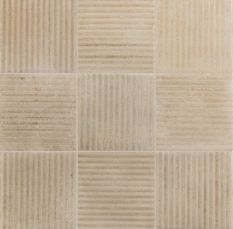 małe kwadratowe płytki strukturalne w kolorze piaskowego beżu wykończenie matowe