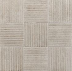 małe kwadratowe płytki ścienne strukturalne w kolorze szarym wykończenie matowe