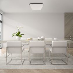 Salon, lampa nad stołem,  Plafon Nemo Black 17W PIR, ML7971