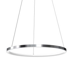 Lampa wisząca Rotonda Chrome 27W LED, minimalistyczna, zbliżenie na szczegóły