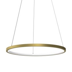 Lampa wisząca Rotonda Gold 27W LED, minimalistyczna, zbliżenie na szczegóły