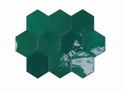 Zellige Hexa Emerald 10,8x12,4 płytki hexagonalne
