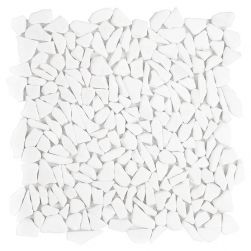 Dunin biała mozaika na ściane mozaika naturalny kamień