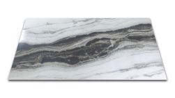 Biało-czarna płytka imitująca marmur w połysku Covelano Lasa 60x120
