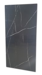Płytka imitująca marmur czarna z białymi żyłami w połysku Nero Marquina 80x160