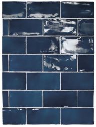 kompozycja Manacor Ocean Blue 7,5x15 cegiełka ścienna