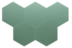kompozycja Coimbra Pickle Green 17,5x20 płytka heksagonalna