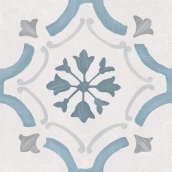 Sirocco Blue Ornate 22,3x22,3 płytka patchworkowa wzór 3