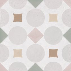 Patterns Pink Geometric 22,3x22,3 płytka patchworkowa wzór 2