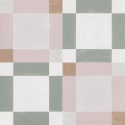 Patterns Pink Square 22,3x22,3 płytka patchworkowa wzór 4
