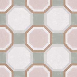 Patterns Pink Diamond 22,3x22,3 płytka patchworkowa wzór 2