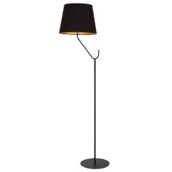 Milagro Lampa stojąca Victoria black 1xE27, minimalistyczna
