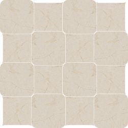 kompozycja Checkers Rounded Cream Dune 28,6x28,6 płytka imitująca kamień