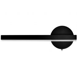 Kinkiet Sydney 6W LED black lewy, minimalistyczny Milagro
