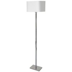 Milagro Lampa stojąca Napoli white/chrome 1xE27, minimalistyczna