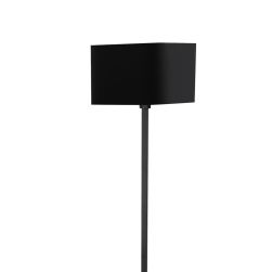 Milagro Lampa stojąca Napoli black/gold 1xE27, minimalistyczna, zbliżenie na klosz