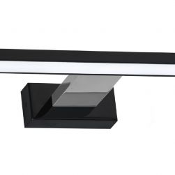 Milagro zbliżenie na Kinkiet Shine black/chrome 13,8W LED, minimalistyczny