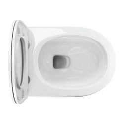 widok z góry Comfort miska WC wisząca z deską wolnoopadającą biały połysk OTTAWACMWBP
