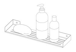 schemat Mokko koszyk prysznicowy biały ADM_A511