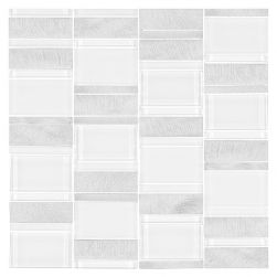 Allumi Piano White 73 29,3x29,8 mozaika dekoracyjna
