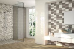 mozaiki na ścianę bezowa mozaika do salonu kuchni przedpokoju łazienki nowoczesne wnętrze 30x30