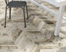 płytki drewnopodobne beżowe gres DIAMOND PALLET WHITE CHEVRON R 70x40
